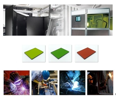 Aplikasi Tingkap Pelindung Laser Gentian Akrilik 1064nm